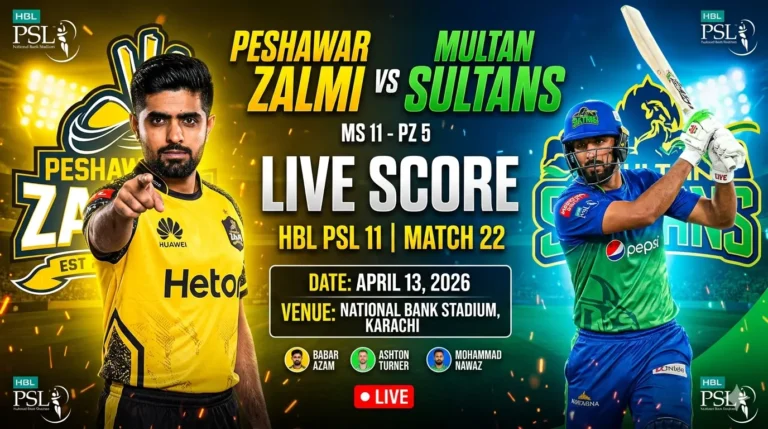 Peshawar Zalmi vs Multan Sultans