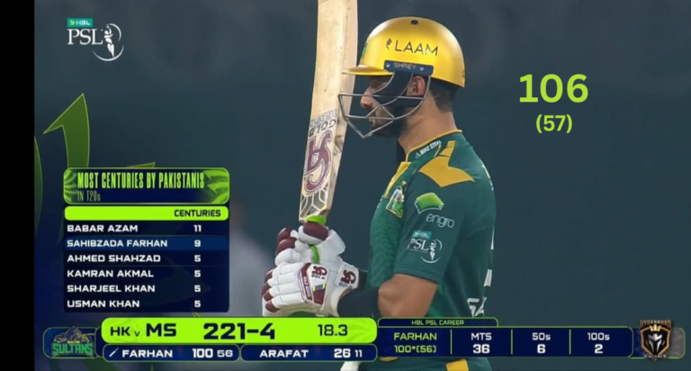Sahibzada Farhan Match Winning Century in PSL 11 (2026)